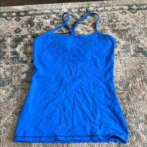 Blue Women's Y-Back Tank Top